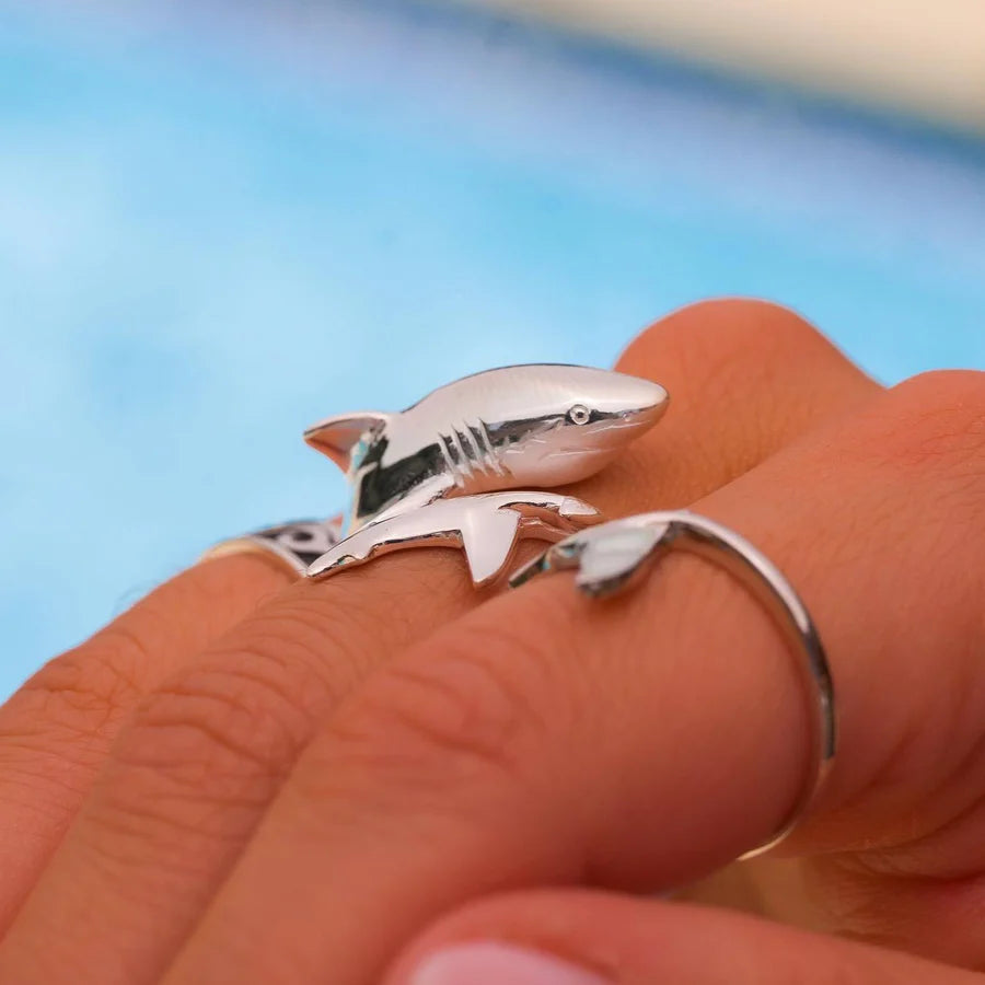 ANILLO TIBURON BLANCO