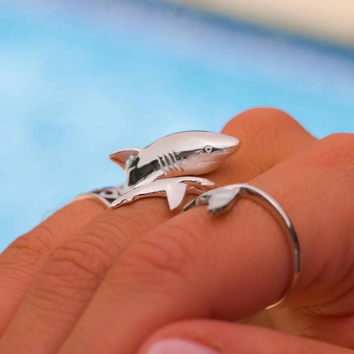 ANILLO TIBURON BLANCO