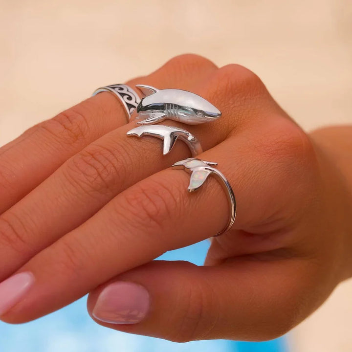 ANILLO TIBURON BLANCO